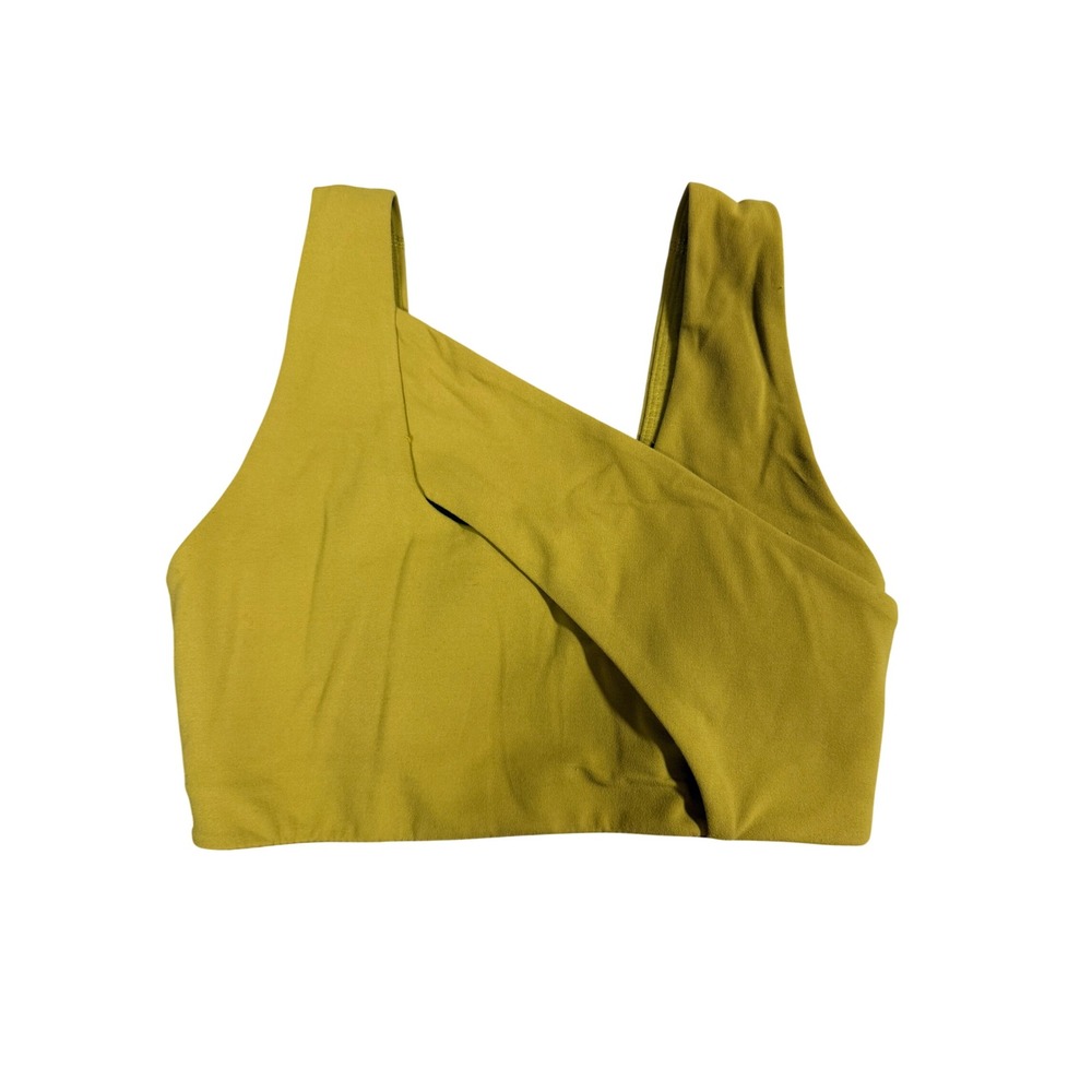 Lululemon Align Reversible Bra Gold Spice Yellow Nulu Yoga Sports Bra Size 2